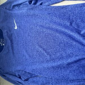 Nike Dri-FIT Heathered Blue Top